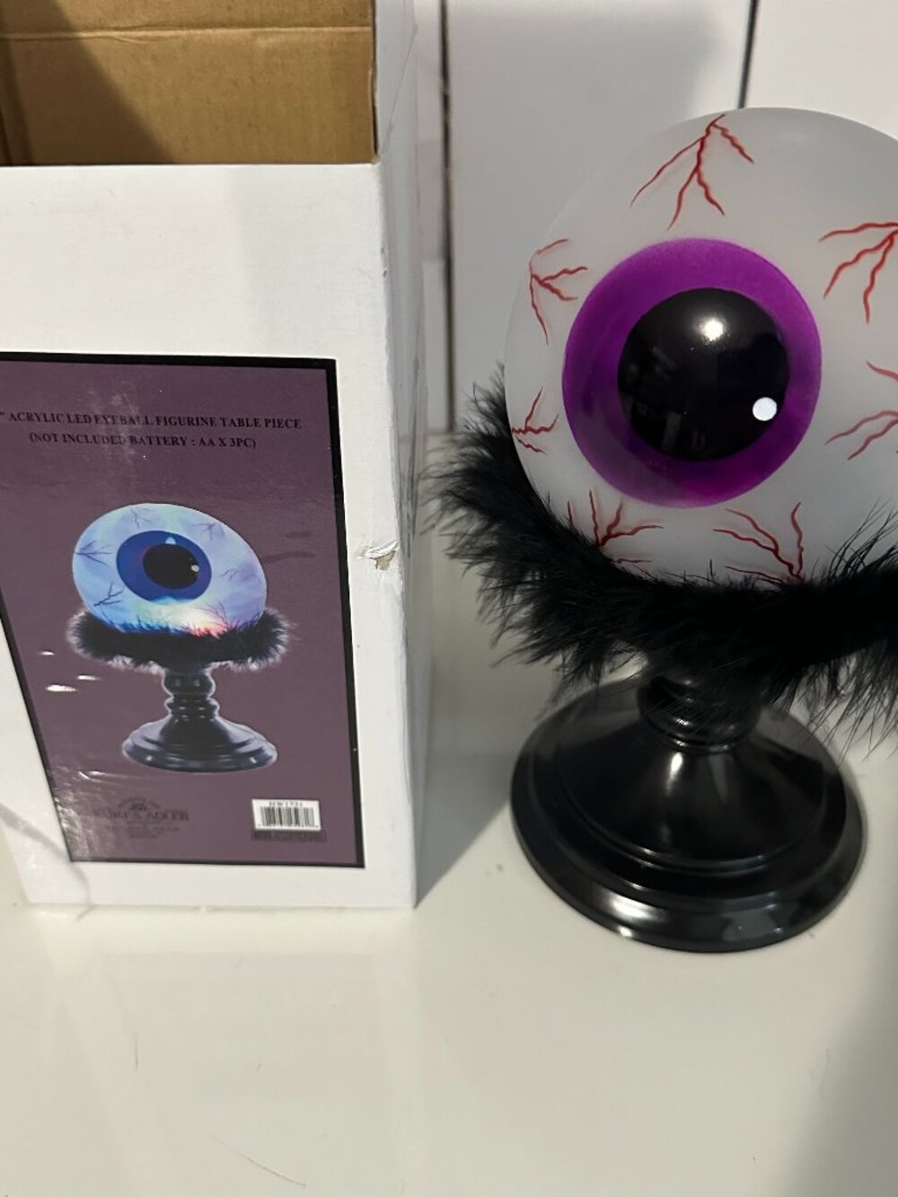 Kurt Adler Halloween Eyeball Light-Up LED Decor